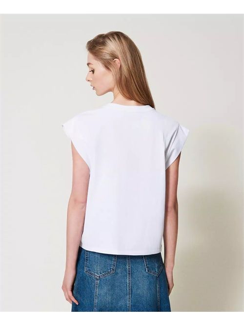 t-shirt woman white TWINSET | TP2073/00001